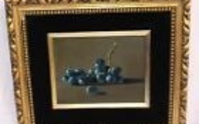 STILL LIFE FRUIT OIL ON CANVAS PAINTING SIGNED PARADISO