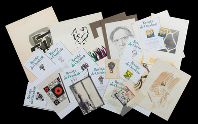 Set of 12 drawings conceived for the covers of the Revista de Occidente; 20th century.