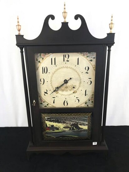 Seth Thomas 1810/20's Cased Clock w/ handpainted Floral