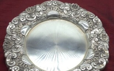 Silver Salver Tray with 3 footer 1887-1937 (1) - .833 silver - 1887-1937