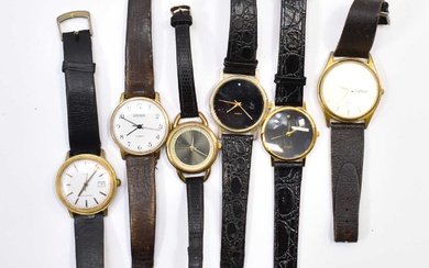 Six various gentlemen's watches to include Sekonda, Lorus, Timex etc...