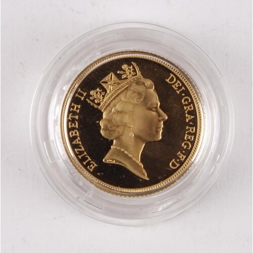 Sovereign 1995 Proof FDC in a hard plastic capsule