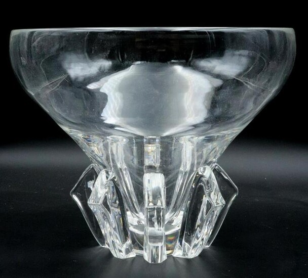 Steuben Crystal Footed Vase