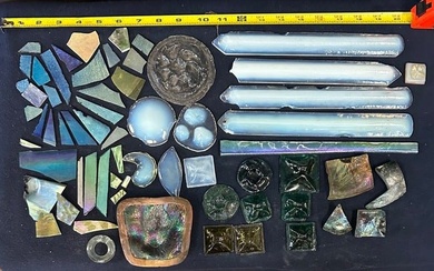 Tiffany Studios Favrile Art Glass &Art Glass Fragments