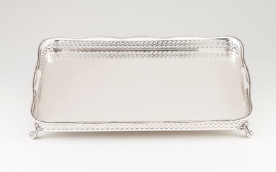 Tray, A GALLERIED TRAY - .833 silver - Portugal - mid 20th century