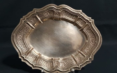 Tray for altar cruets-Papal State-city of Rome-early 19th century - Silver - Early 19th century