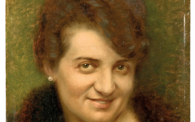 VITTORIO MATTEO CORCOS 1859-1933 Portrait of Alda Francini Locatelli 1924