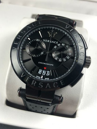 Versace - V-Racer Chronograph Black - VBR03 0017 - Men - 2011-present