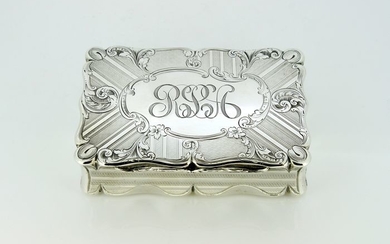 Vesta case, Victorian - .925 silver - Edward Smith, Birmingham - England - 1848