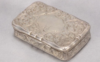 Victorian Sterling Silver Snuff Box
