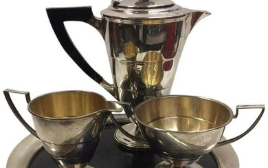 Vintage American Art Deco Demitasse Coffee Set