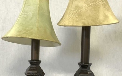 Vintage Metal Two Light Standing Floor Lamp