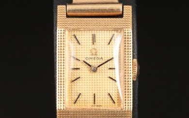 Vintage Omega Stem Wind 18K Wristwatch with Custom 14K Band