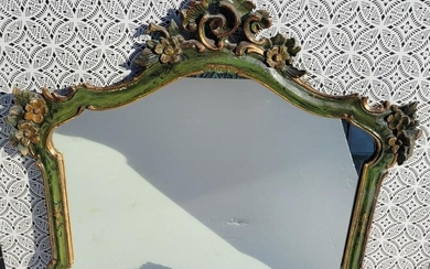 Vintage Palm Beach French Gilt Painted Mirror