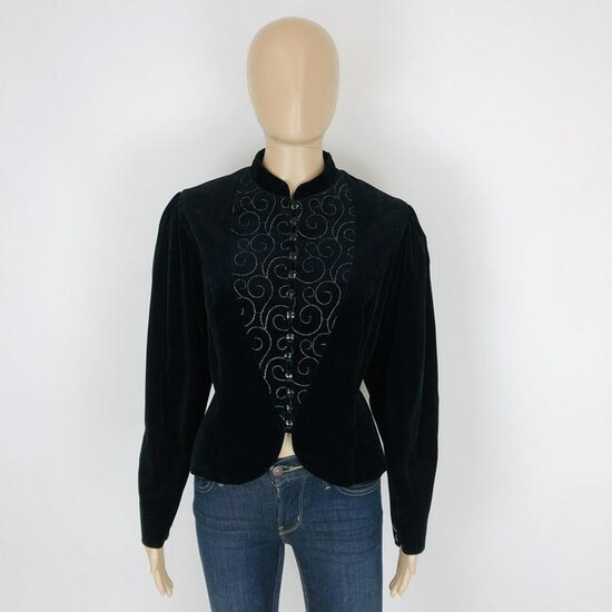 Vintage Women's Velvet Blazer Jacket Size US 10