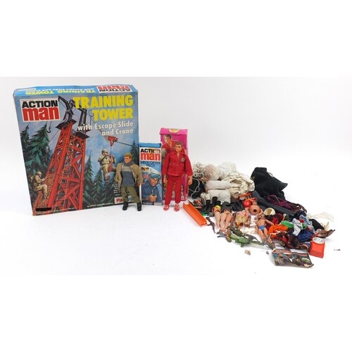 Vintage action figures and accessories including Action Man ...