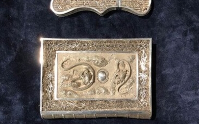 Visiting cards cases - Silver - Canton filigree - China - nineteenth century