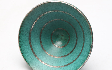 WILHELM KÅGE. A stoneware bowl, “Argenta”, Gustavsberg.