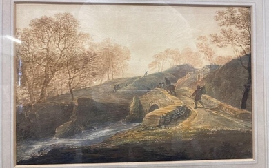 William Payne (1755-1830): Devonshire landscape, watercolour, signed bottom left....