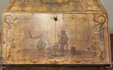Writing table, Travel Desk with Liquor cabinet - Louis XVI - Wood - 18th century