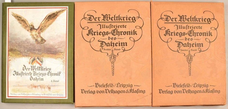 10 volumes Illustrated chronicle of World War I