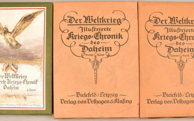 10 volumes Illustrated chronicle of World War I