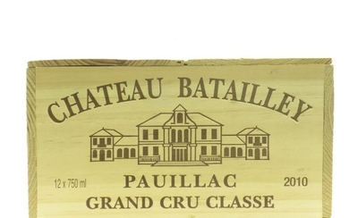 *12 bottles of Chateau Batailley 2010 Pauillac (owc), Tas...