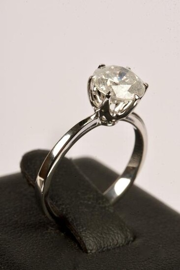 14K White Gold & 1.84ct weight Diamond Ring