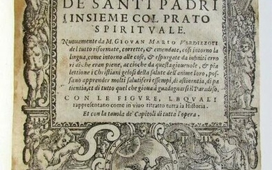 1597 ILLUSTRATED Le Vite de' Santi Padri Insieme Col