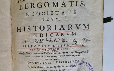 1605 HISTORY of INDIA by G. Maffei LATIN antique PIGSKIN Historiarum Indicarum