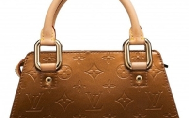 16078: Louis Vuitton Bronze Monogram Vernis Leather For