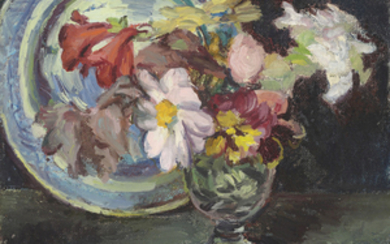 Duncan Grant (1885-1978), Still-Life with Dahlias in a Glass