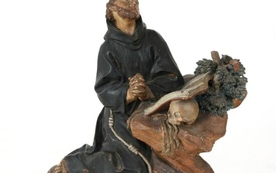 18th C. Terracotta Model of St. Jerome