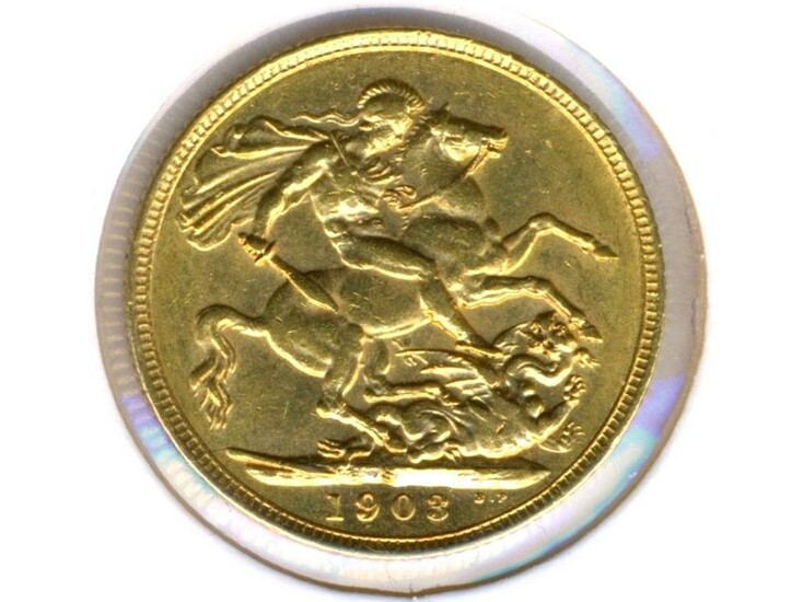 1903 Sydney Mint 22K Gold Full Sovereign