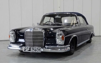 1966 Mercedes-Benz 300 SE Cabriolet 1 of 78 RHD examples made