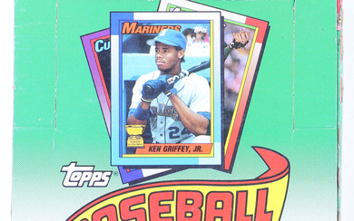 1990 Topps Baseball Box with (36) Cellophane Jumbo Packs