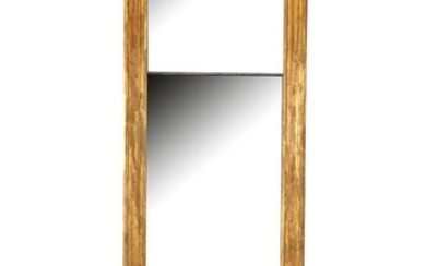 (-), 19e eeuwse 2-delige spiegel in goudkleurige bewerkte...