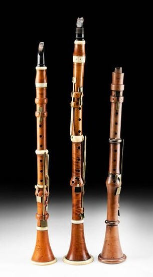 19th C. English / German Woodwide Instruments (3)