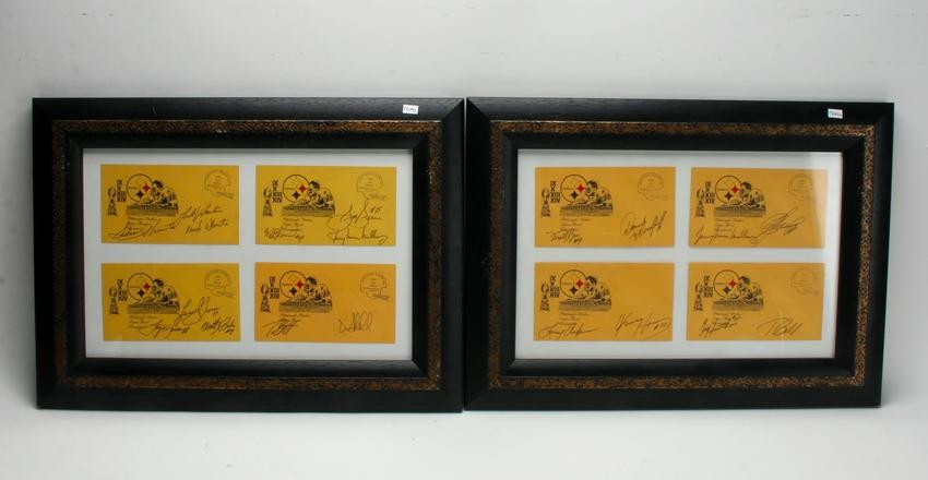 2 PITTSBURGH STEELERS 1980 SUPER BOWL SIGNATURES