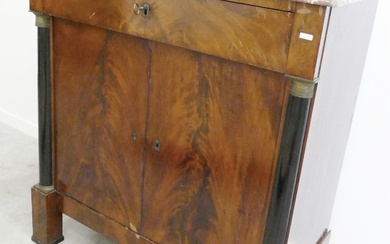 2-door chest of drawers with one drawer, mahogany funiert with...