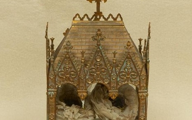 Gothic Reliquary Brass Box