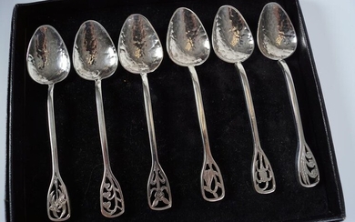 6 STERLING SILVER COFFEE SPOONS