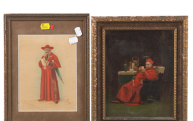 Two Cardinal Themed Artworks, each framed