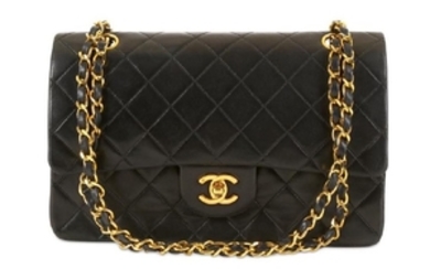 Chanel Black Classic 2.55 Double Flap Bag, c. 1986-88