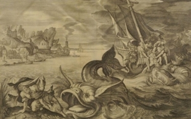 Claes Jansz Visscher, Dutch 1587-1652- Evomit Absorptum...