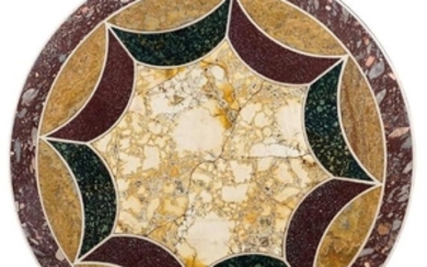 Different marbles circular top