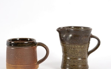 John Leach, Muchelney Pottery, a saltglaze mug with