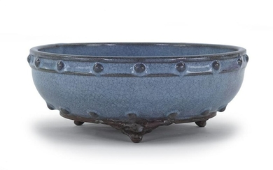 A Chinese Jun Ware Narcissus Bowl.