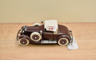 A Franklin Mint 1:24 scale Die-cast, 1925 Hispano-Suiza Kellner H6B with tag and certificates, in