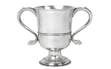 A George III Provincial Silver Two-Handled Cup by John Langlands, Newcastle, 1771